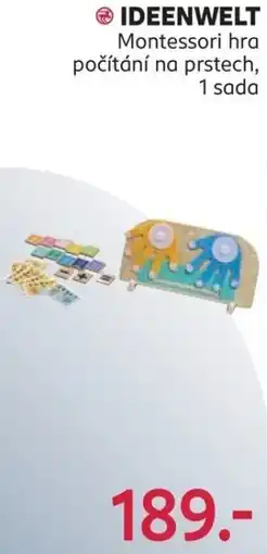 Rossmann Ideenwelt Montessori hra počítání na prstech nabídka