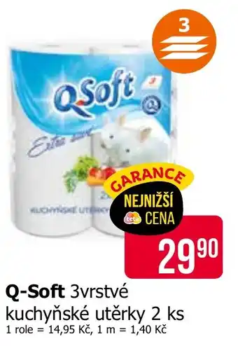 Teta Q-Soft 3vrstvé kuchyňské utěrky nabídka