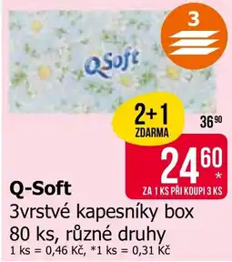 Teta Q-Soft 3vrstvé kapesníky box nabídka
