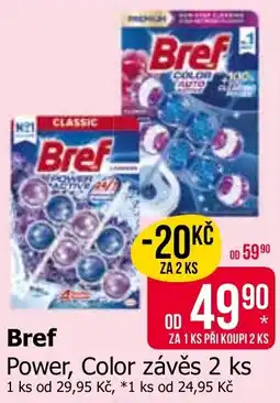 Teta Bref Power, Color závěs nabídka