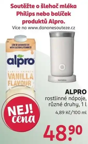 Alpro rostlinné nápoje
