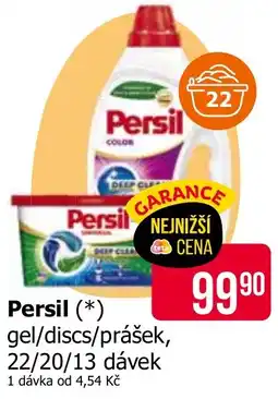 Teta Persil gel/discs/prášek nabídka