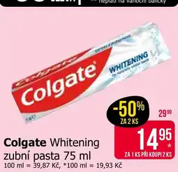 Teta Colgate Whitening nabídka