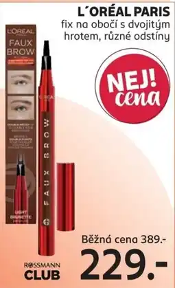 Rossmann L'Oréal Paris faux brow nabídka