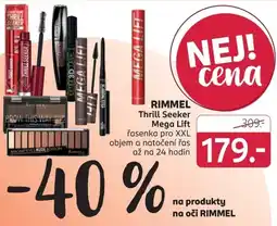 Rossmann Rimmel thrill seeker mega lift nabídka