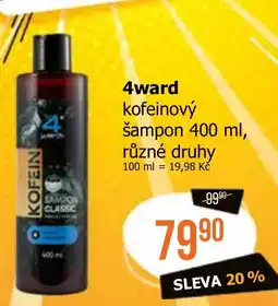 Teta 4ward kofeinový šampon nabídka