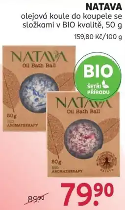 Rossmann Natava olejová koule do koupele se složkami v BIO kvalitě nabídka