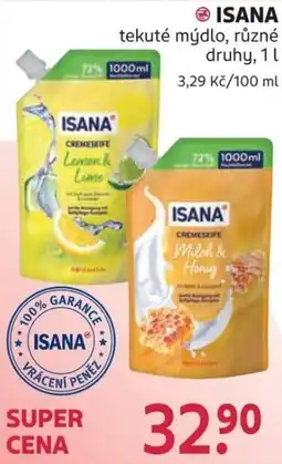 Rossmann Isana tekuté mýdlo nabídka