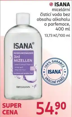Rossmann Isana micelární čistící voda nabídka