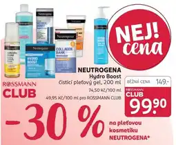 Rossmann Neutrogena hydro boost nabídka