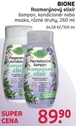 Rossmann Bione rozmarýnový elixír nabídka