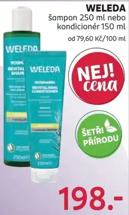 Rossmann Weleda šampon nebo kondicionér nabídka