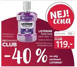 Rossmann Listerine total care nabídka
