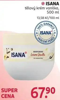 Rossmann Isana tělový krém vanilka nabídka