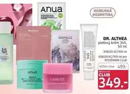 Rossmann Dr. Althea pleťový krém nabídka