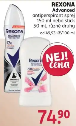 Rossmann Rexona Advanced antiperspirant nabídka