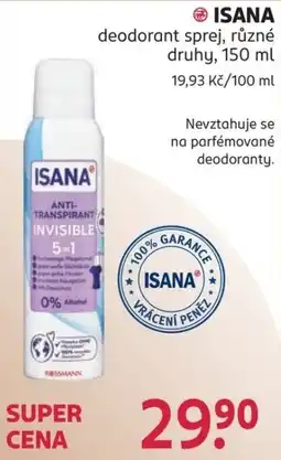 Rossmann Isana deodorant sprej nabídka