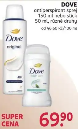 Rossmann Dove antiperspirant nabídka