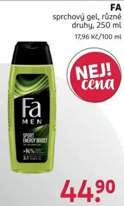 Rossmann Fa sprchový gel nabídka