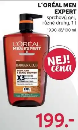 Rossmann L'oréal men expert barber club body hair & beard shower nabídka