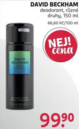 Rossmann David Beckham deodorant nabídka