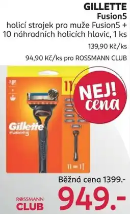 Rossmann Gillette Fusion5 nabídka