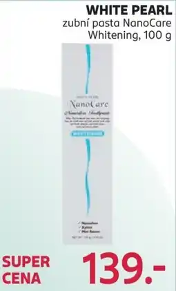 Rossmann White pearl zubní pasta Nanocare whitening nabídka