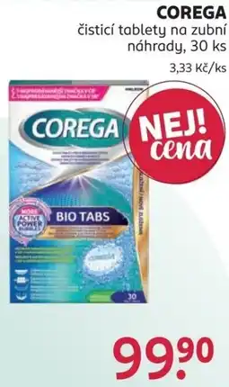 Rossmann Corega čistící tablety na zubní náhrady nabídka