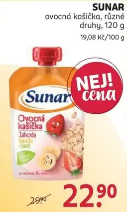 Rossmann Sunar ovocná kašička nabídka