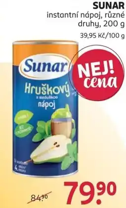 Rossmann Sunar hruškový s meduškou nápoj nabídka
