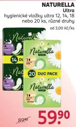 Rossmann Naturella Ultra hygienické vložky nabídka