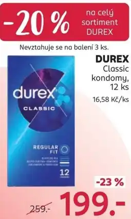 Rossmann Durex classic kondomy nabídka