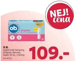 Rossmann O.B. hygienické tampony nabídka
