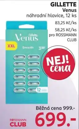 Rossmann Gillette Venus náhradní hlavice nabídka
