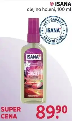 Rossmann Isana olej na holení nabídka