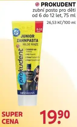 Rossmann Prokudent zubní pasta pro děti nabídka