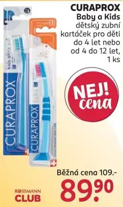 Rossmann Curaprox baby a kids dětský zubní kartáček nabídka