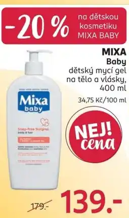 Rossmann Mixa Baby dětský mycí gel nabídka