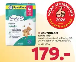 Rossmann Babydream prémiové plenkové kalhotky nabídka