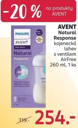 Rossmann Avent natural response kojenecká lahev nabídka