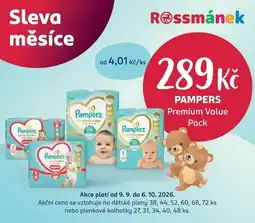 Rossmann Pampers Premium Value Pack nabídka
