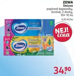 Rossmann Zewa Deluxe papírové kapesníky nabídka