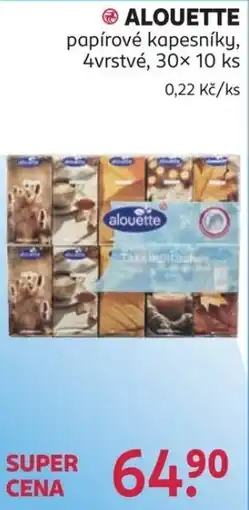 Rossmann Alouette papírové kapesníky nabídka