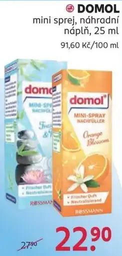 Rossmann Domol mini sprej náhradní náplň nabídka