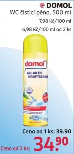 Rossmann Domol wc čisticí pěna nabídka