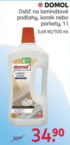 Rossmann Domol čistič na laminátové podlahy, korek nebo parkety nabídka