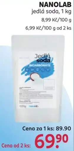 Rossmann Nanolab jedlá soda nabídka
