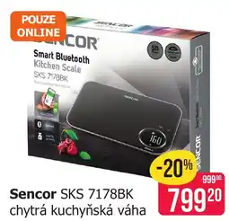 Teta Sencor chytrá kuchyňská váha SKS 7178BK nabídka