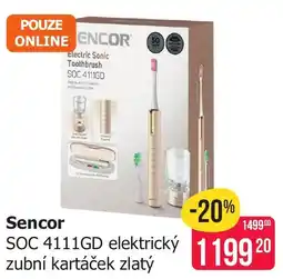 Teta Sencor SOC 4111GD elektrický zubní kartáček zlatý nabídka