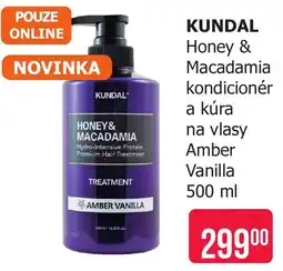 Teta Kundal honey & macadamia kondicionér a kúra na vlasy amber vanilla nabídka
